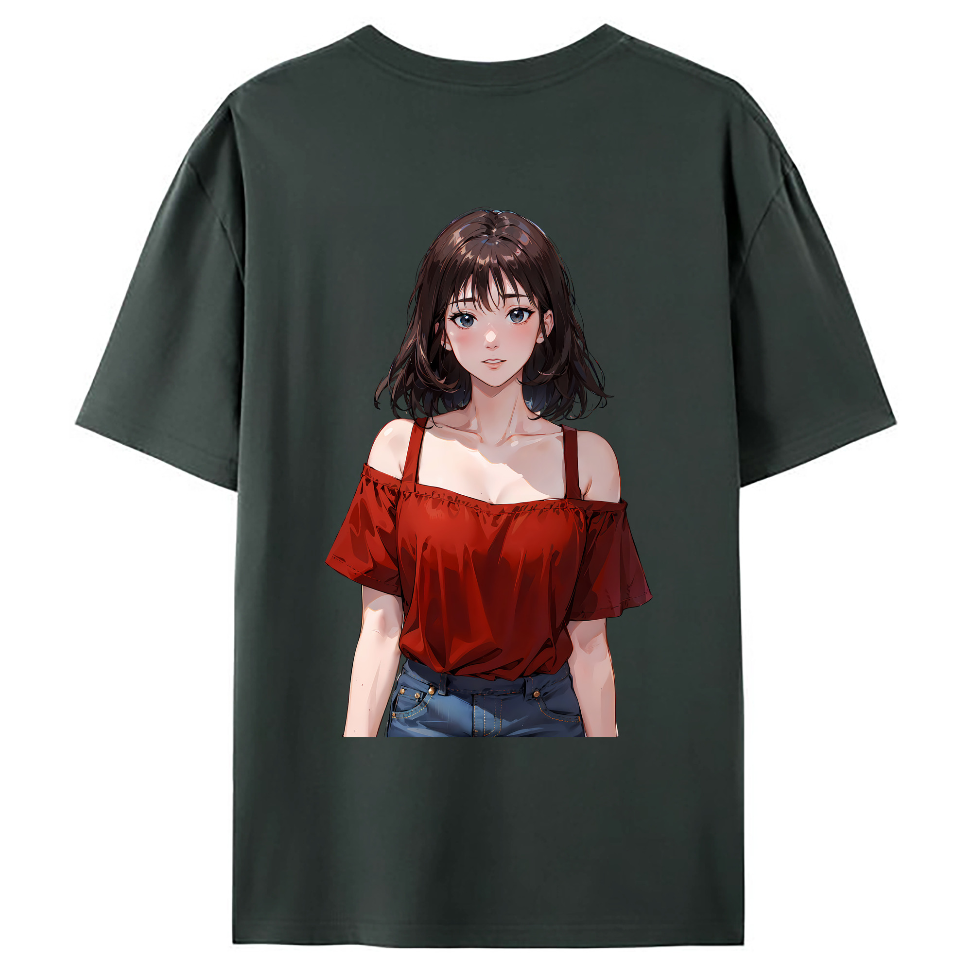 （画像用） SLAM DUNK／スラムダンク 綿100％ メンズ半袖Tシャツ（バックプリント） 通気性